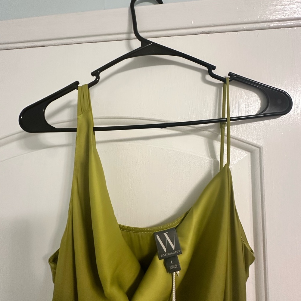 Worthington Silky Green Evening Dress - Picture 6 of 7